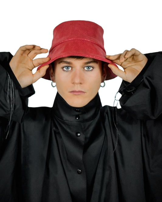 BOB en cuir effet galuchat