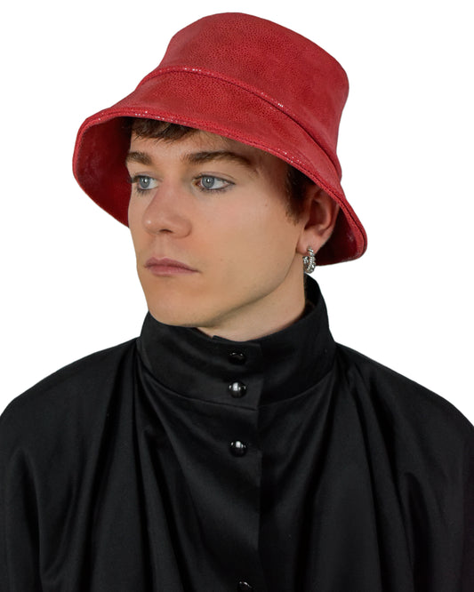 BOB en cuir effet galuchat
